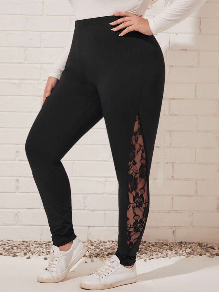  Contrast Lace Casual Long Women Plus Clothing 2461