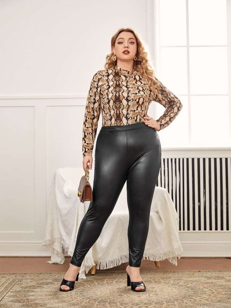  Glamorous Skinny Black Plus Size Bottoms 678