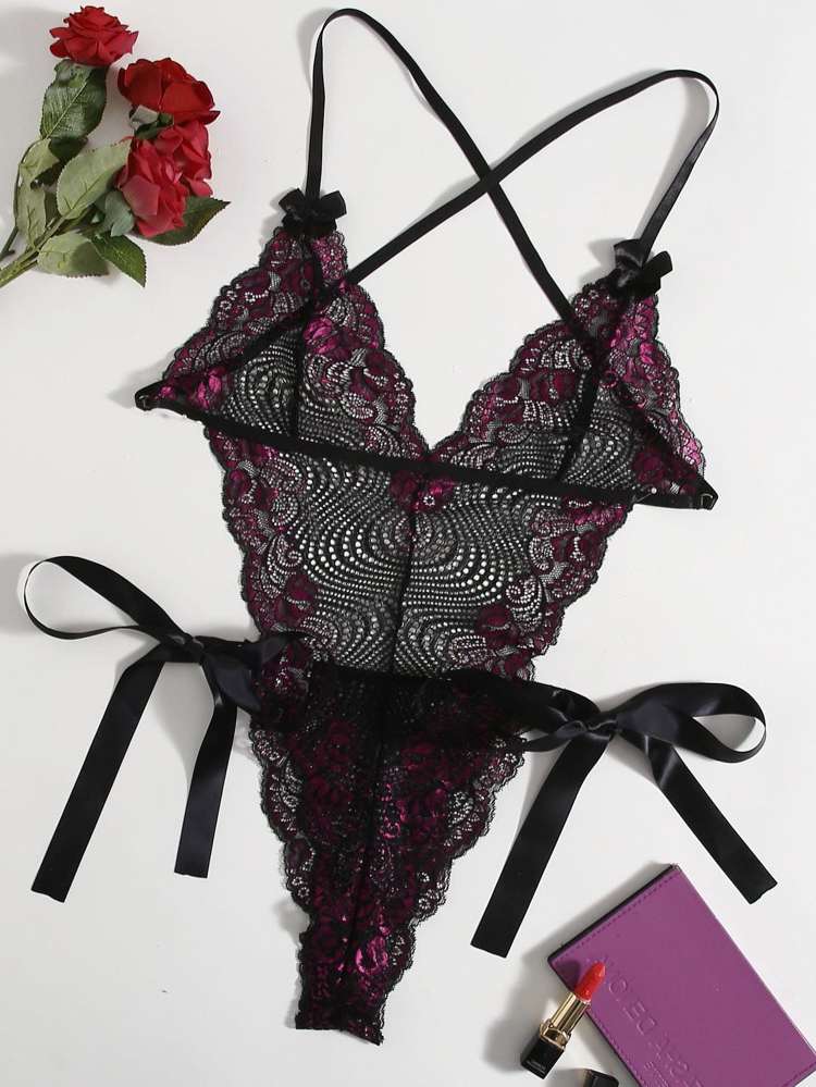 Floral  Fantasy Plus Size Sexy Lingerie 35