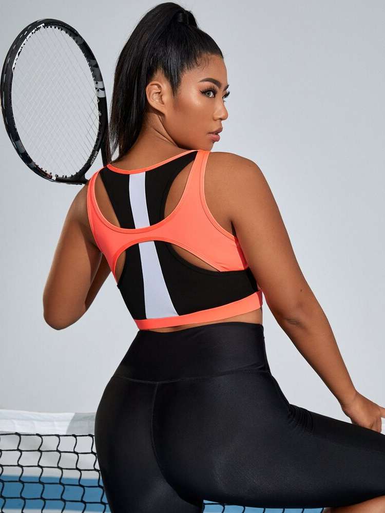  Black Sleeveless Women Plus Activewear 6495