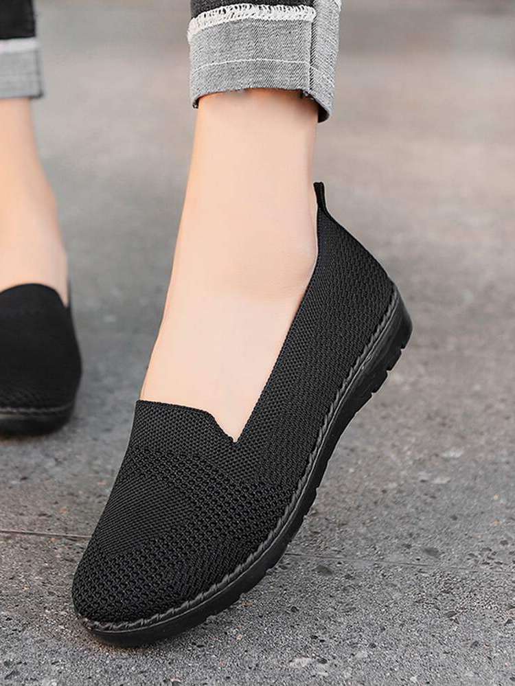   Black Women Flats 1267