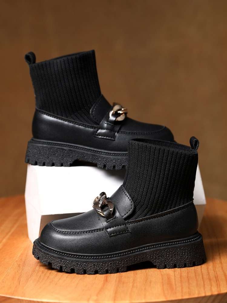  Black Kids Shoes 4530