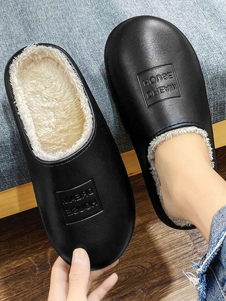  Plain Men Slippers 6434