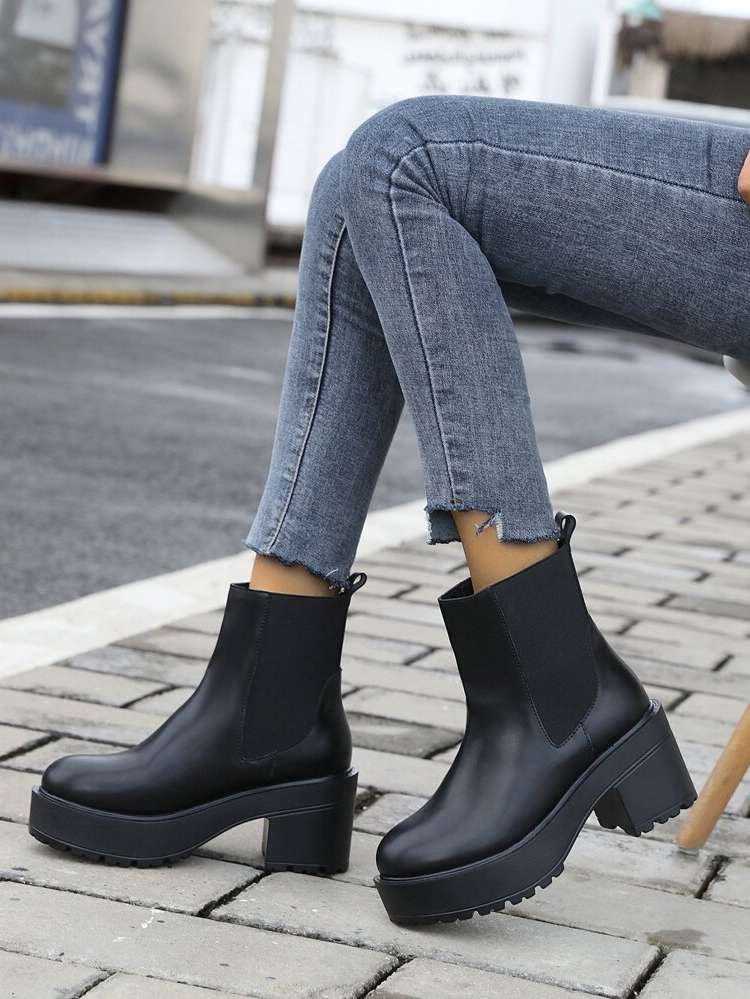 Black  Women Boots 168