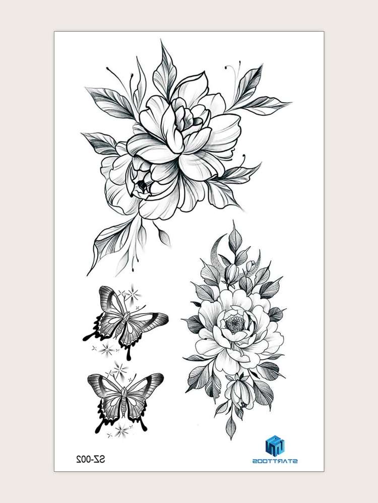  Floral Temporary Tattoos 151