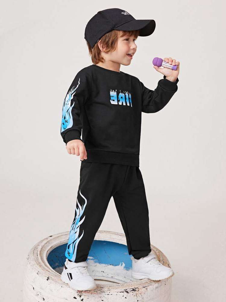  Regular Fit Sporty Toddler Boys Clothing 794