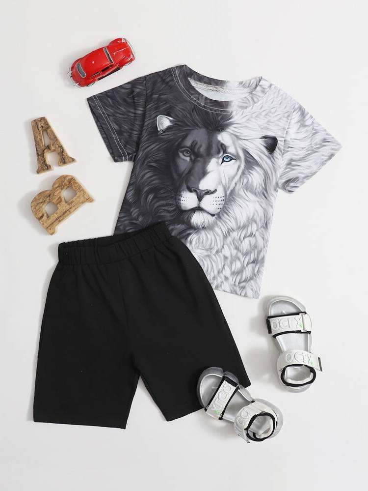 Animal Casual Regular Fit Kids Clothing 249