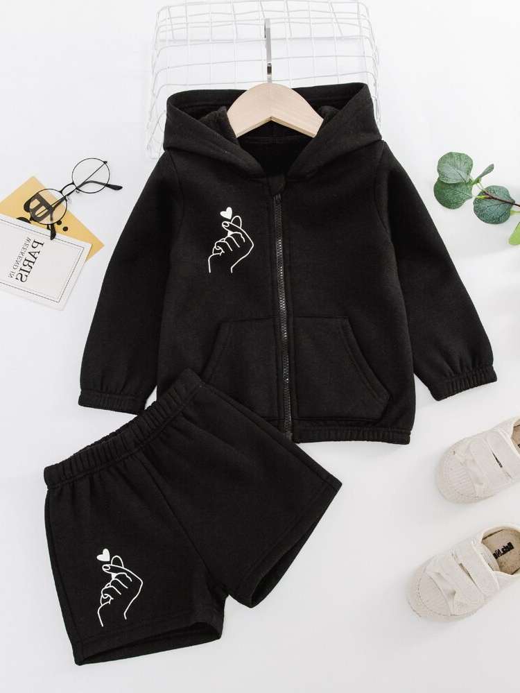  Hooded Long Sleeve Kids Clothing 6209