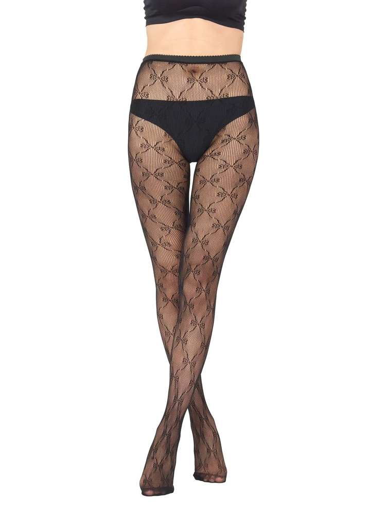  Graphic Black Women Socks  Hosiery 3857