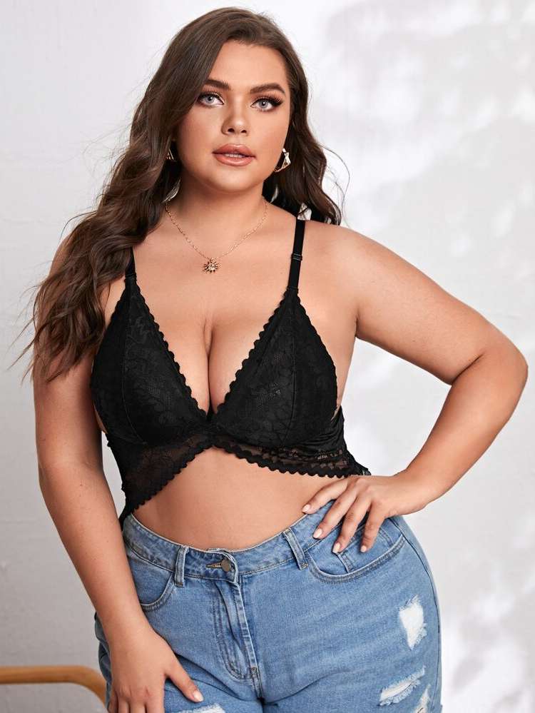   Plus Size Bras  Bralettes 1305