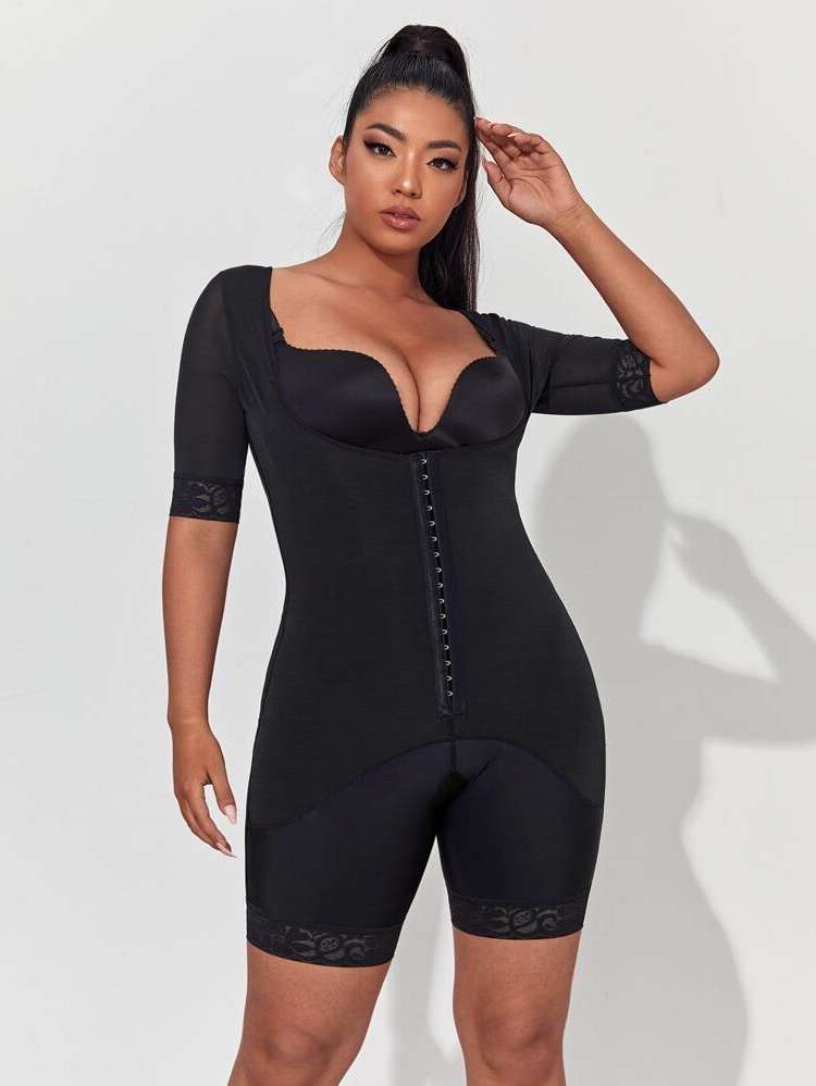  Plain Black Women Plus Intimates 531