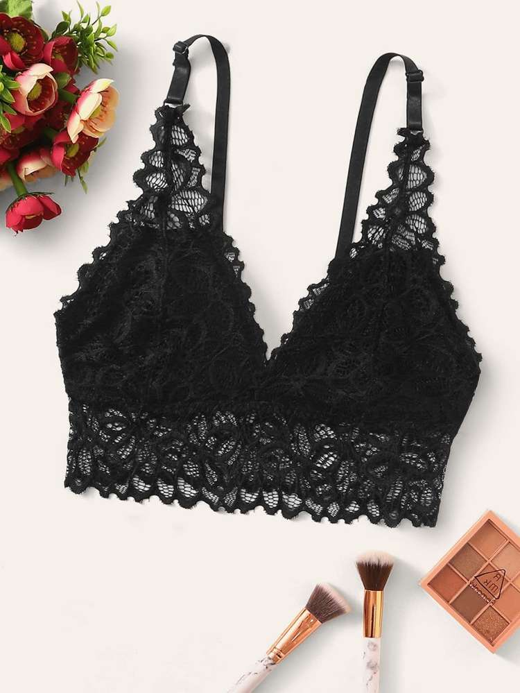 Plain Black  Women Intimates 269