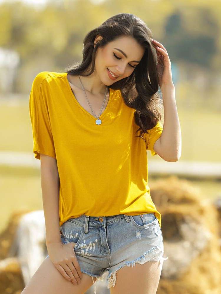  Short Sleeve Oversized Women Clothing 6520