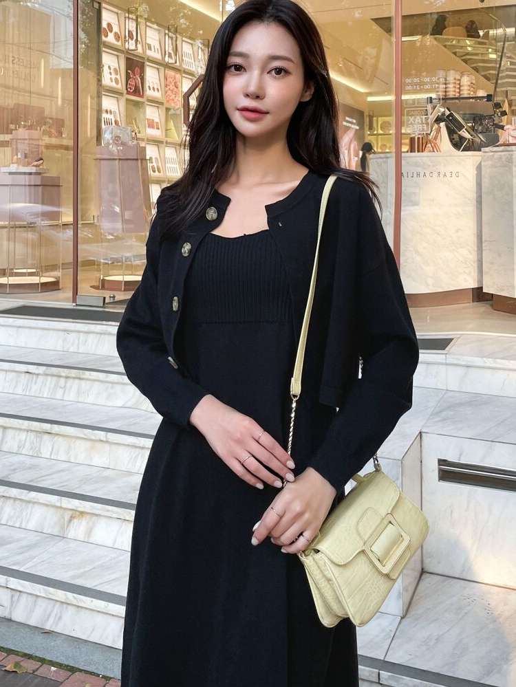 Regular Fit Black Casual Women Clothing 7372