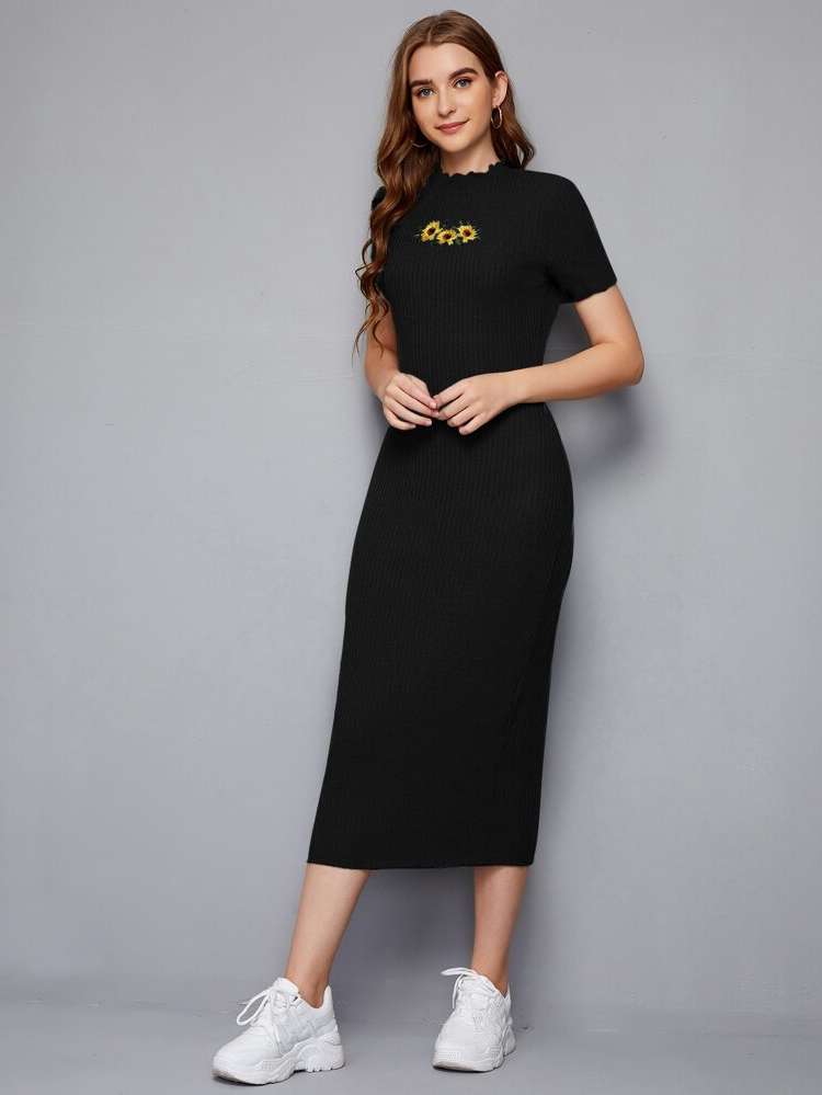 Short Sleeve Casual Regular Fit Women Dresses 300