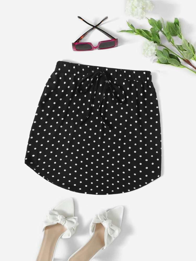  Polka Dot Boho Black Women Clothing 927