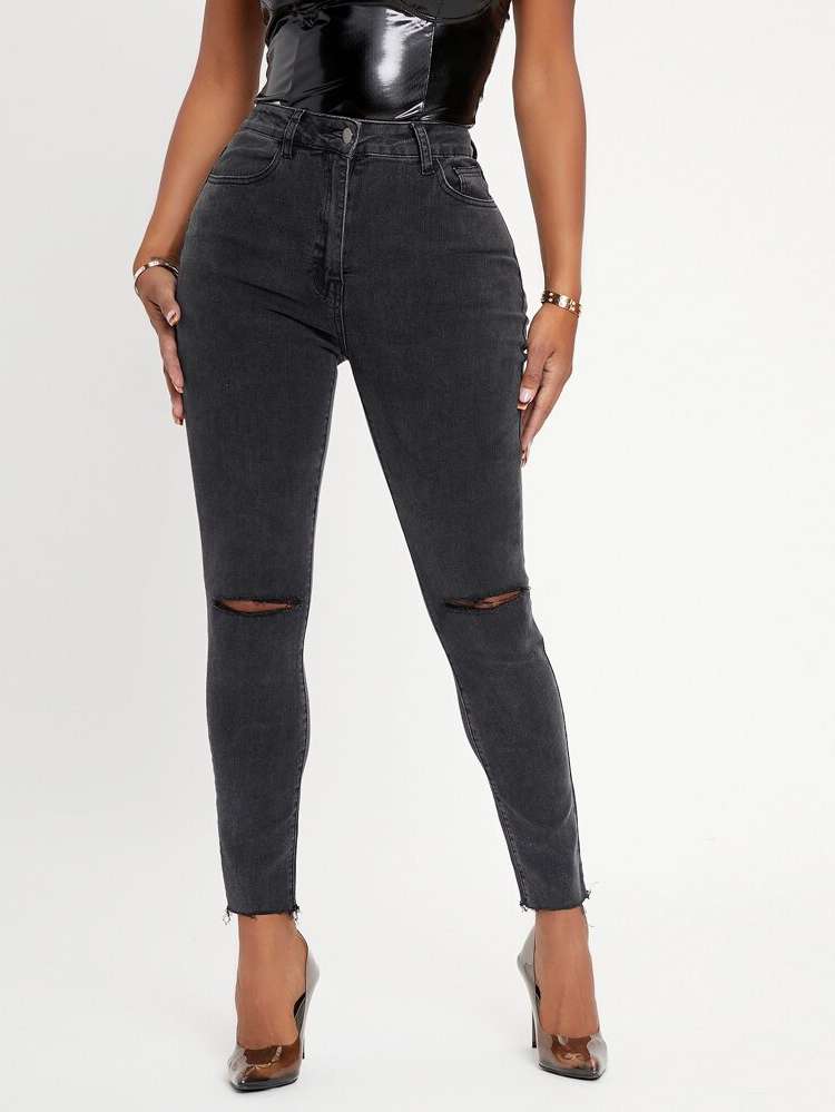 Cropped  Skinny Women Jeans 909