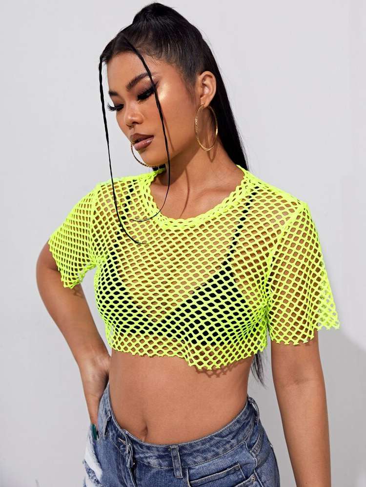 Regular Fit Sexy Crop Black Women Tops 2203