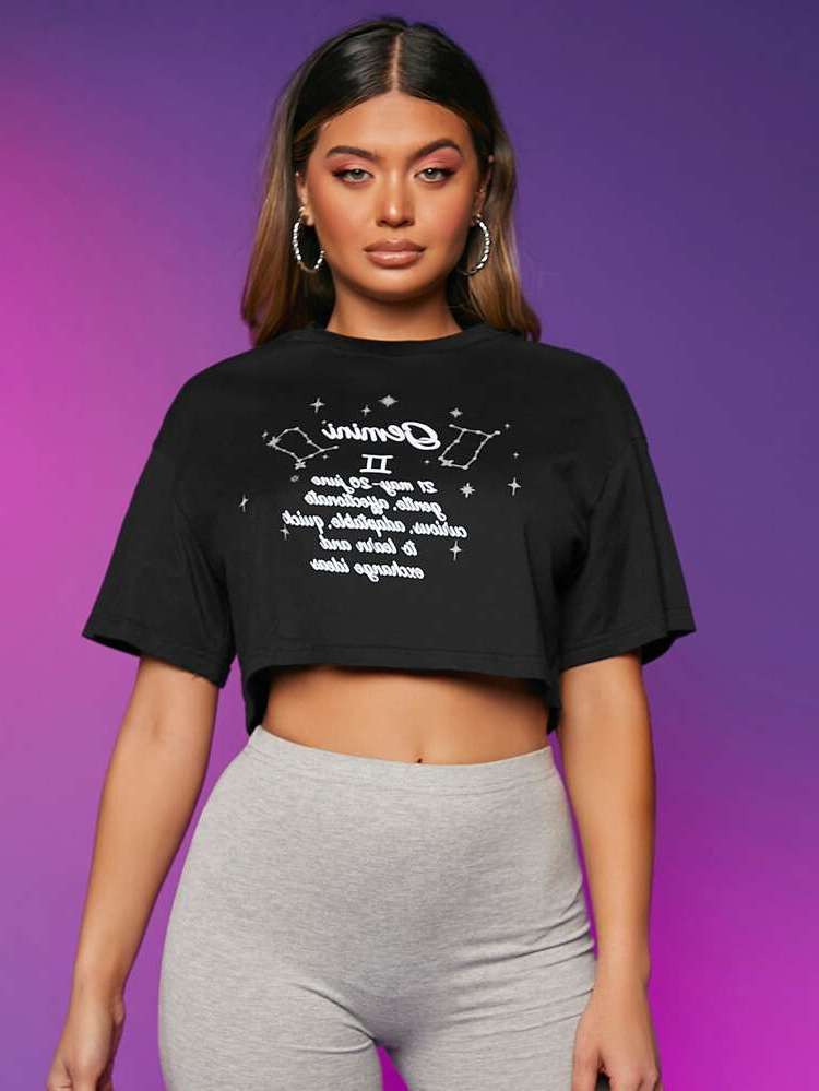  Graphic Black Women Tops, Blouses  Tee 8503