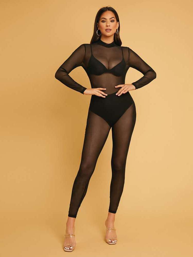  Long Sleeve Women Unitards 726