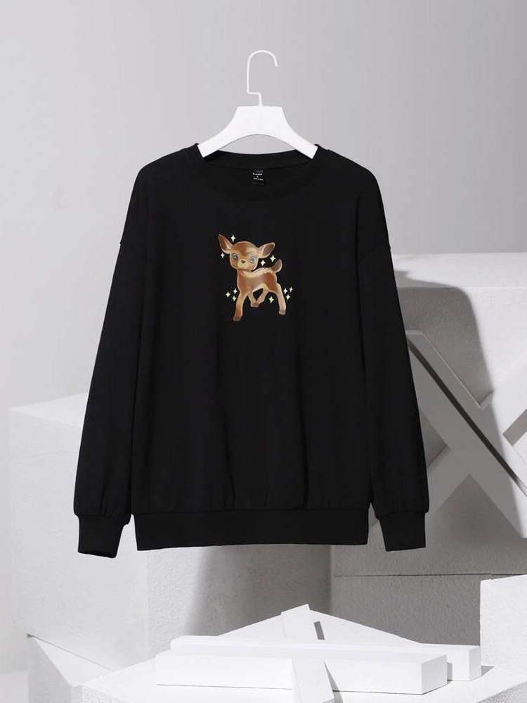  Long Sleeve Animal Women Sweatshirts 538