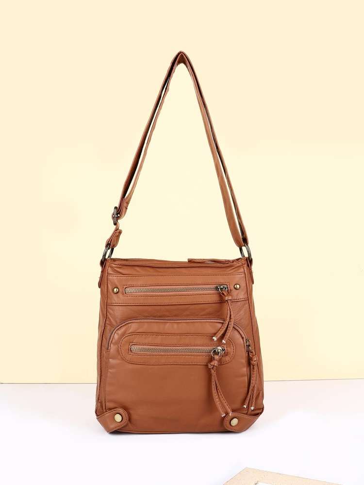  Black Plain Women Crossbody 1326