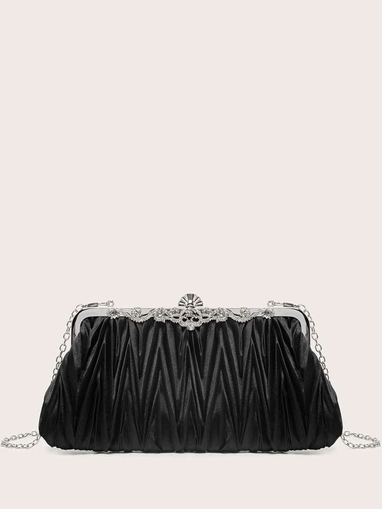  Black  Women Evening  Clutch 7499