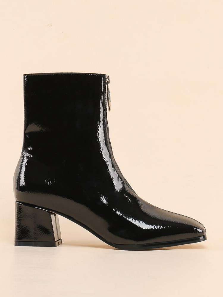 Plain Black Women Fashion Boots 1720