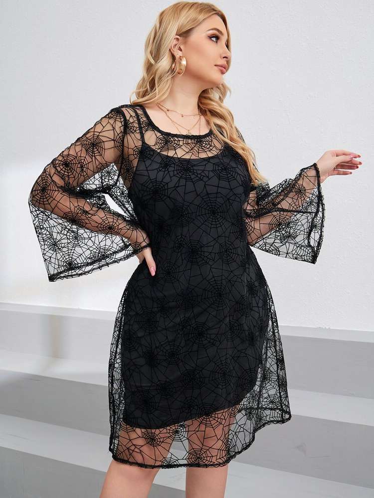  Elegant Black Plus Size Co-Ords 149