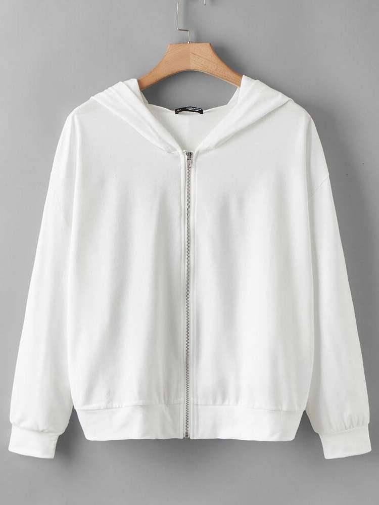  Plain Regular Hooded Women Plus Clothing 328