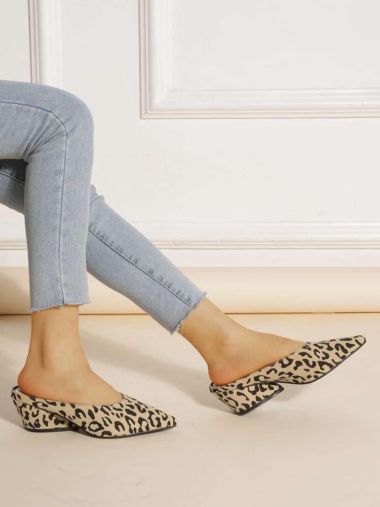  Black Leopard Women Shoes 5596