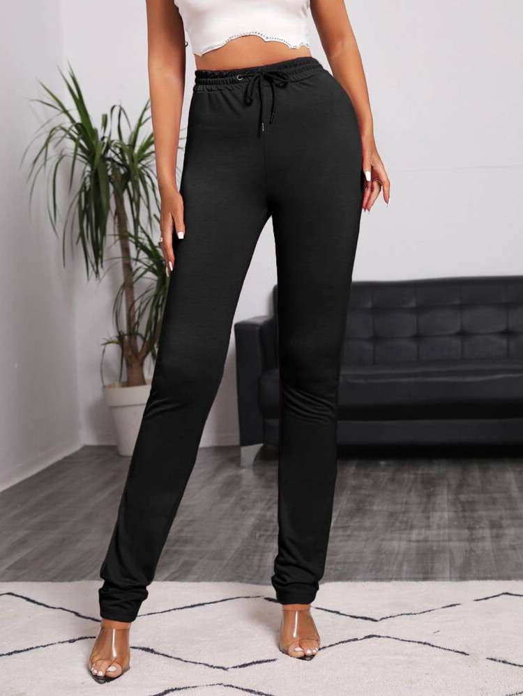  Black Plain Women Clothing 468