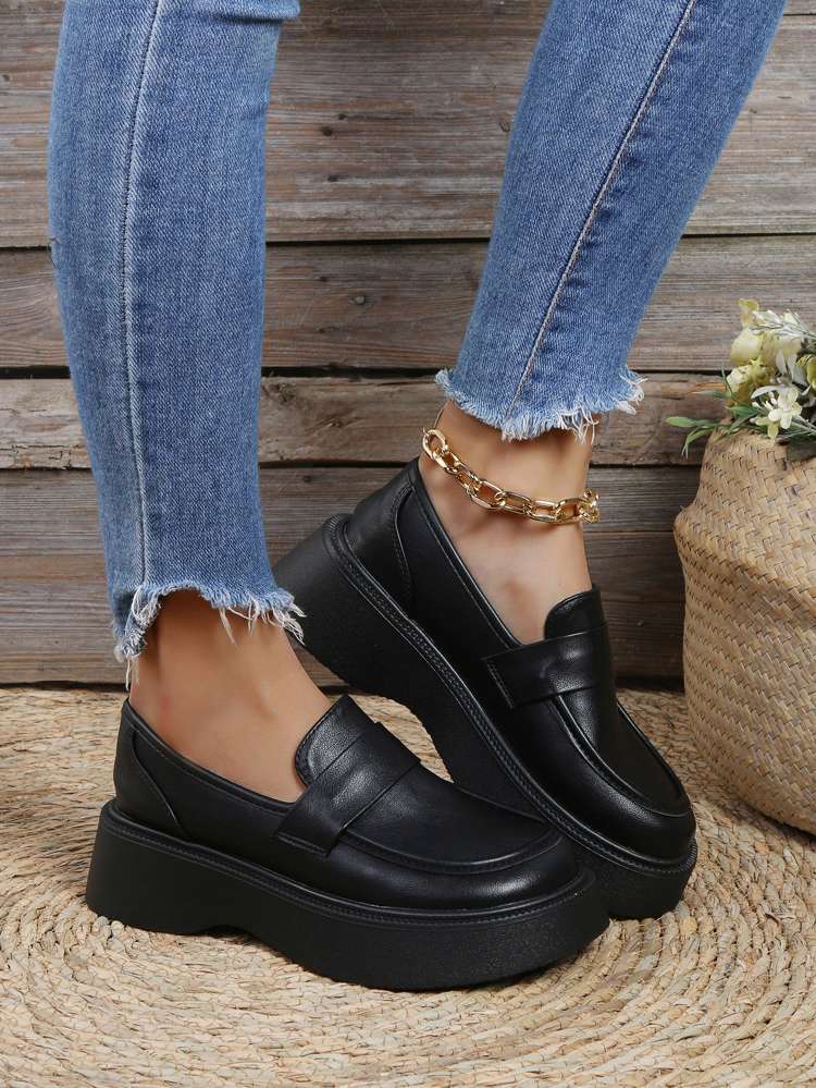  Black  Women Wedges  Flatform 9729