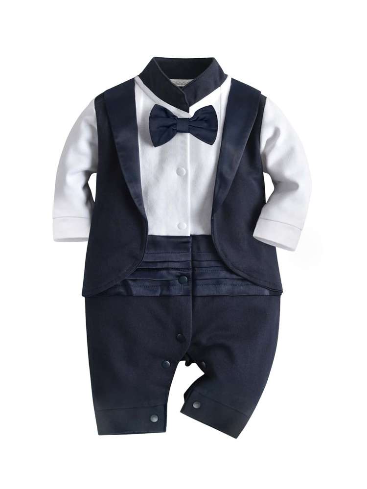 Long  Bow Baby Jumpsuits 9354