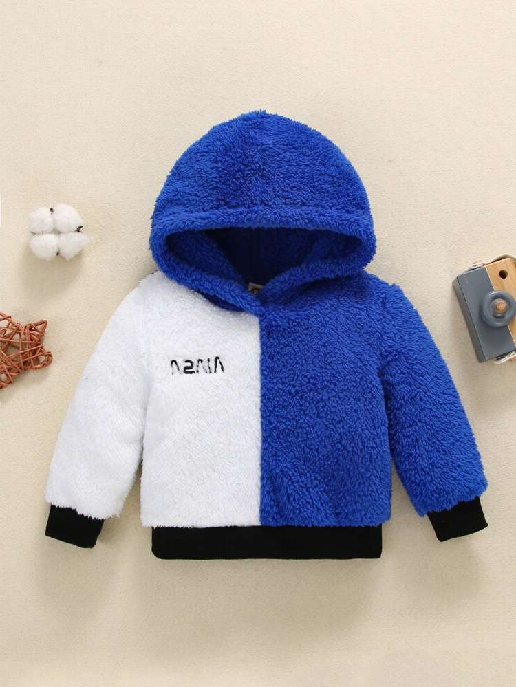 Casual Blue and White Colorblock Baby Clothing 4583