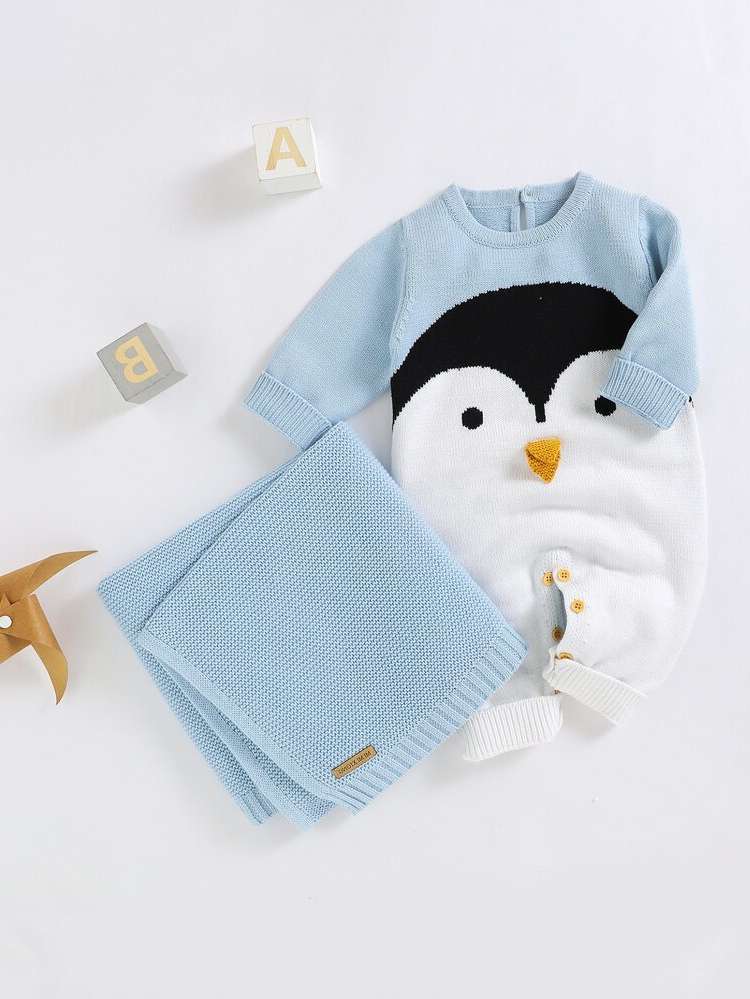  Round Neck Button Baby Knitwear 726