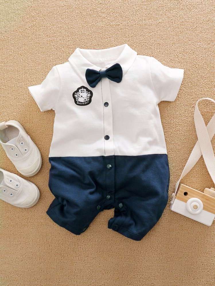  Blue and White Collar Baby  Mom 9406