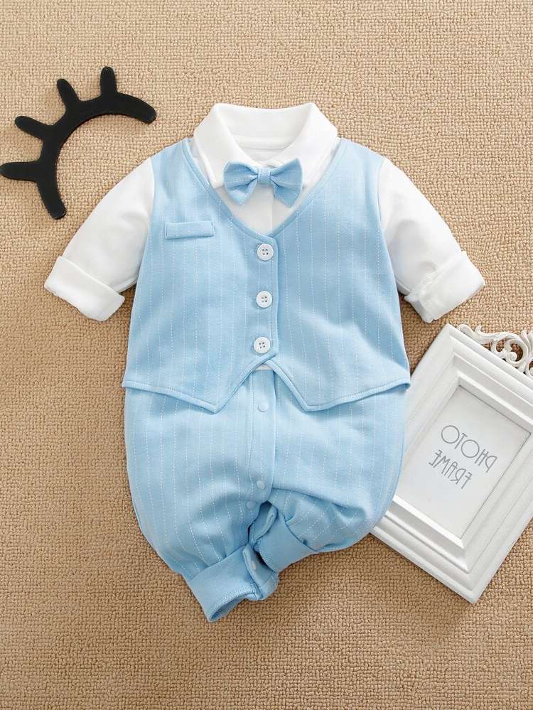  Glamorous Collar Colorblock Baby  Mom 8528