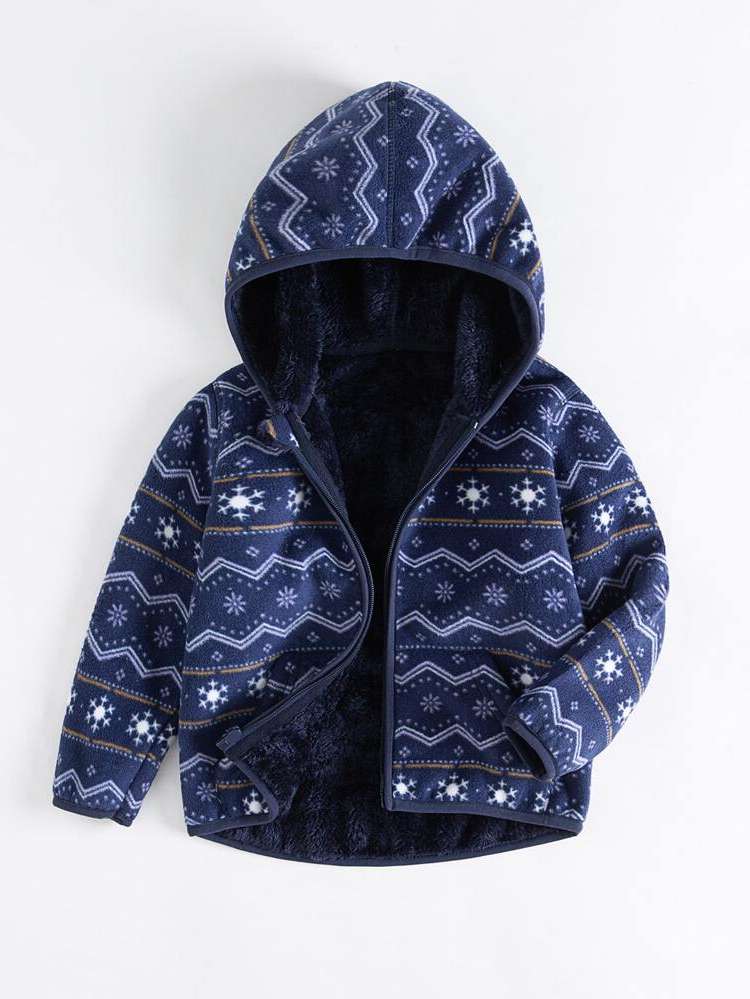 Zipper Long Sleeve Hooded Regular Toddler Boys Clothing 1778