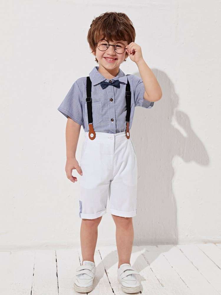  Short Sleeve Regular Fit Collar Toddler Boys Clothing 3638