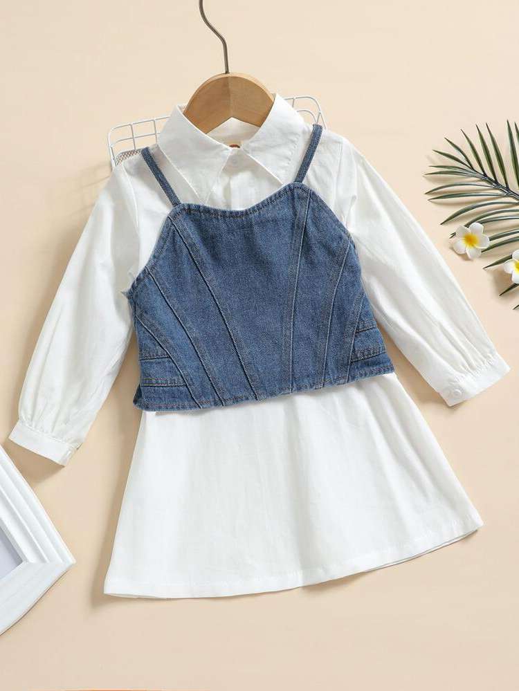 Regular Fit Collar Colorblock Casual Kids Clothing 3030