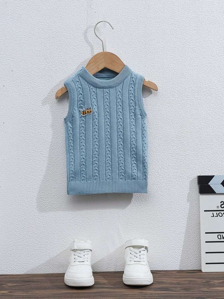  Sleeveless Regular Patched Baby Clothing 8727