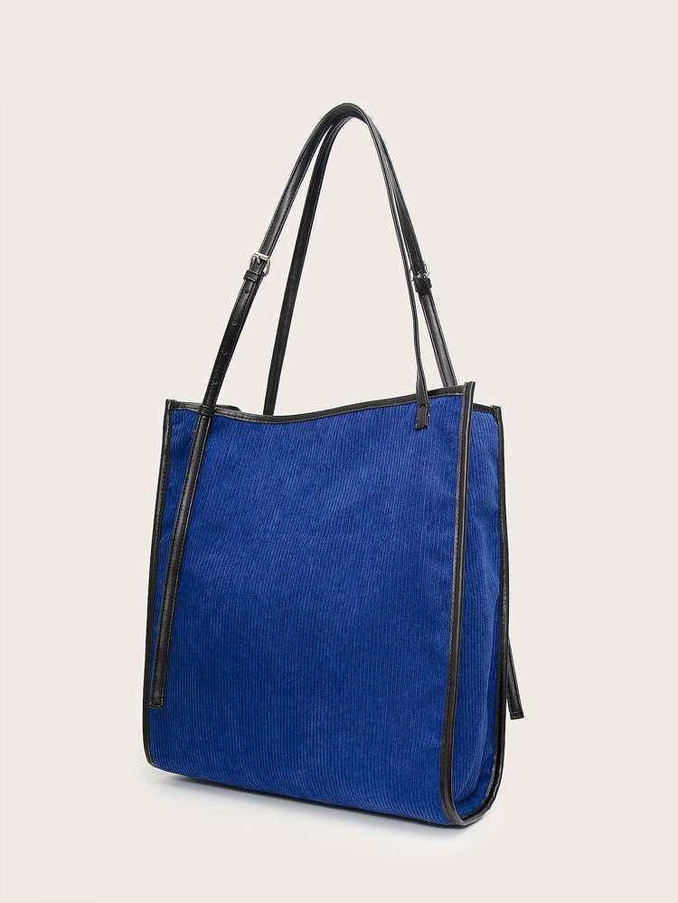  Blue Contrast Binding Fashionable Women Bags 411