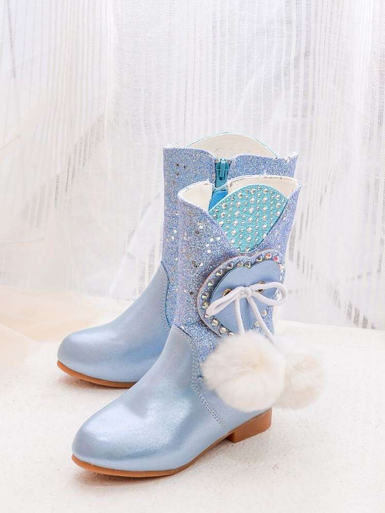  Blue Kids Boots 6173