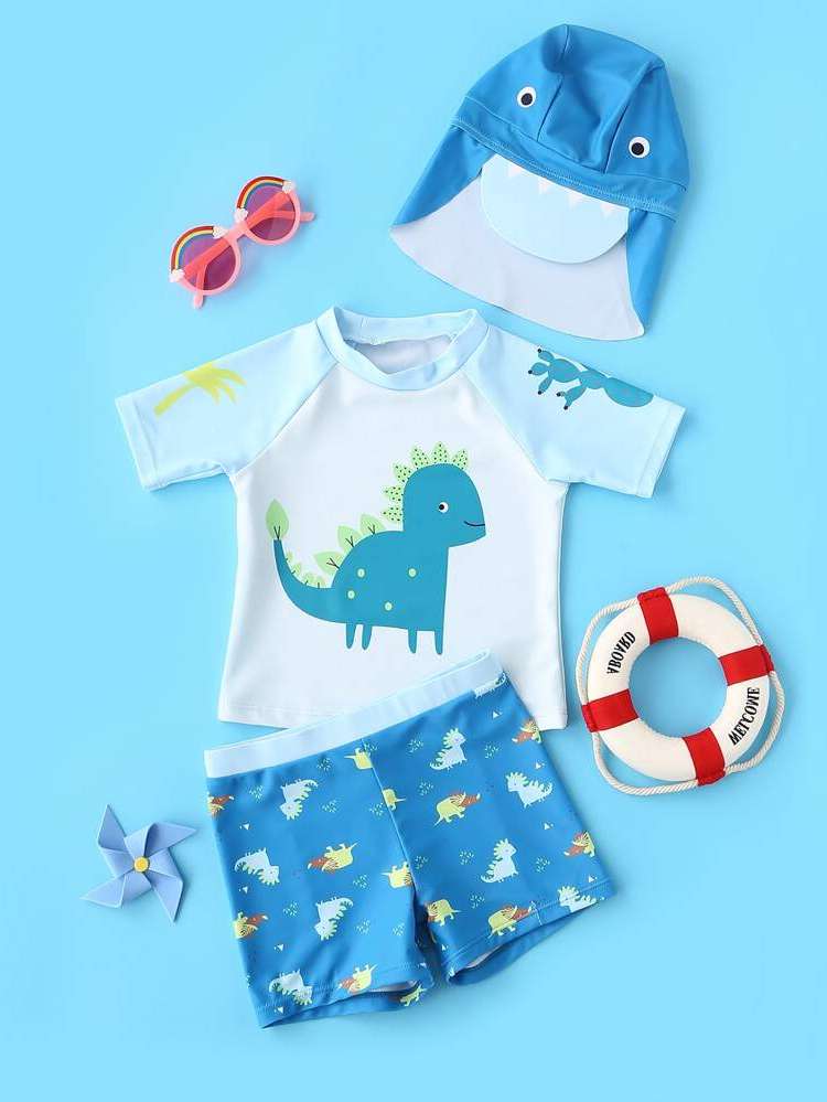  Cute Blue Toddler Boy Swimwear 7290