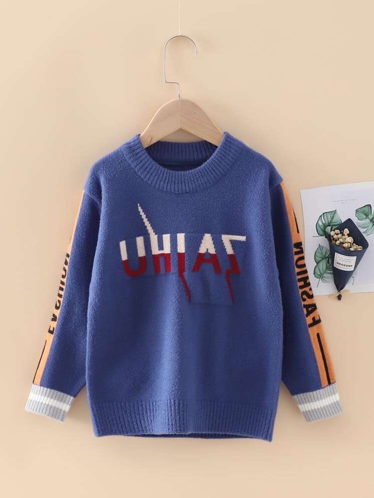  Regular Fit Long Sleeve Round Neck Boys Knitwear 285