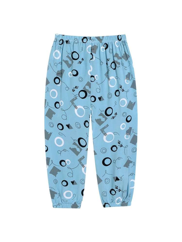  Blue All Over Print Girls Bottoms 299