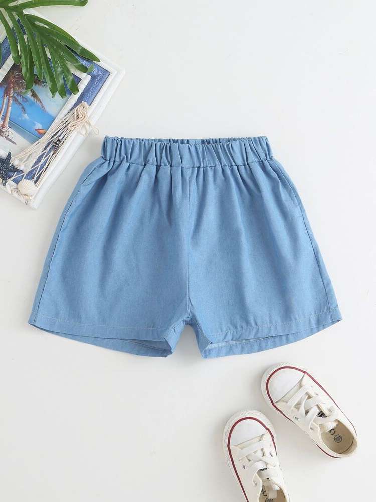 Blue  Plain Girls Denim 1167