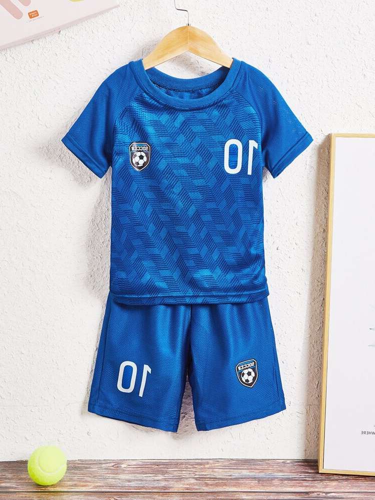 Sporty  Letter Toddler Boys Clothing 2667