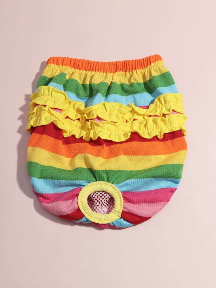 Rainbow Stripe  Pet Sanitary Pants 9613